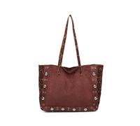 Fontanella Fashion Leopard Patterned Luxe Soft Suede Pu Leather Tote Bag Including A Crossbody Bag In Dark Brown Dark Brown One Size