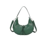 Fontanella Fashion Luna Cresecent Shaped Pu Leather Crossbody Shoulder Bag With Adjustable Strap In Emerald Emerald One Size