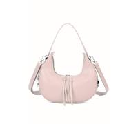 Fontanella Fashion Luna Cresecent Shaped Pu Leather Crossbody Shoulder Bag With Adjustable Strap In Pale Pink Pale Pink One Size