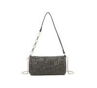 Fontanella Fashion Marteau Diamond Embellished Cyclinder Shaped Evening Chain Strap Shoulder Bag In Black Black One Size