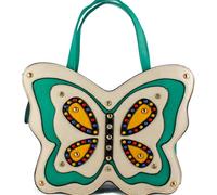 Fontanella Fashion Papillon Unique Design Buttlefly Top Handle Bag In Green Green