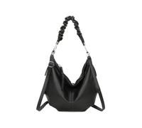 Fontanella Fashion Quinn Pu Leather Hobo Shoulder Bag In Black Black