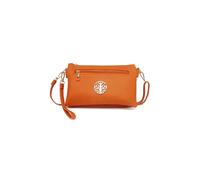 Fontanella Fashion The Solstice Dual Compartment Crossbody Purse In Orange Orange