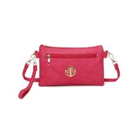 Fontanella Fashion The Solstice Dual Compartment Crossbody Purse In Rose Rose One Size