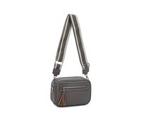 Fontanella Fashion Urban Charm Tassel 2 Compartments Multi Pocket Crossbody Bag With Two Bag Straps In Dark Grey Dark Grey
