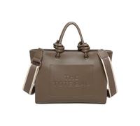 Fontanella Fashion Women's Adjustable Shoulder Strap Designer Leather Embossed The Tote Bag Spacious Handbag (Taupe)