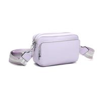 Fontanella Fashion Women's Adjustable Vibrant Strap with Multiple Compartments Chic Crossbody Bag (Lilac)