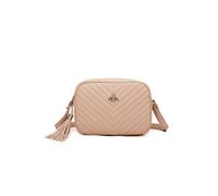 Fontanella Fashion Women's Bee Symbol Quilted Zipper Compartment Tassel Crossbody Handbag in Camel Fontanella Fashion Camel One Size