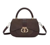 Fontanella Fashion Women's Elegant Stylish Sophisticated Formal Crossbody Handbag Purse Compact Daily Bag Versatile Classic Design with Shiny Metallic Hardware Functional Organizer