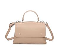 Fontanella Fashion Women's Elegant Textured Minimalist Crossbody Shoulder Bag Versatile Single Top Handle Purse (Almond)