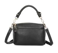 Fontanella Fashion Women's Genuine Leather Crossbody Bag Small Compact Handbag with Metallic Details Travel Organizer Stylish Purse for Everyday Use