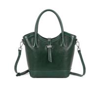 Fontanella Fashion Women's Genuine Leather Structured Tote Bag Classic Handbag with Crossbody Strap Professional Organizer for Work and Everyday Use