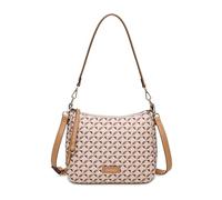 Fontanella Fashion Women's Lightweight Casual Shoulder Handbag Geometric Print Crossbody Purse Adjustable Strap Satchel Hobo (Beige)