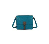 Fontanella Fashion Women's Sienna PU Leather Dual Compartment Crossbody Messenger Bag in Bright Blue Fontanella Fashion Bright Blue One Size
