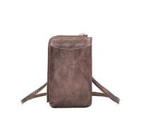 Fontanella Fashion Women's Slim Phone Crossbody Bag Lightweight Small Purse Wallet Holder Adjustable Strap with Card Slot Zipper Closure (Coppertone)