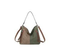 Fontanella Fashion Women's Solstice Suede PU Leather Multi-Color Shoulder Bag in Olive Fontanella Fashion Olive One Size
