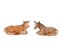 Fontanini 3-1/2-Inch Ox and Donkey Set, Nativity Addition