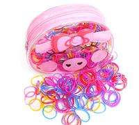 Fontee® 400pcs Multi Color Hair Holder Hair Ties Elastic Rubber Bands for Baby Girls, Espcially for Little Girls with Less Volume Hair