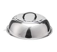 Fonteme 14 Inch Stainless Steel Wok Cover - Heavy Duty Universal Dome Lid for Woks Stir Fry Pans and Cookware - Durable Replacement Wok Lid