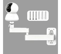 FontFable Foldable Projector Wall Mount, Metal Holder, Multi-Angle Adjustable Projector Mount, Suit for Projector/Surveillance Bracket with 1/4 Inch Screw Interface, 360° Articulated Arm Bracket