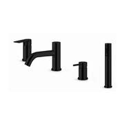 * Fonthill Black (4Th) Shower Mixer Tap With Pull-Out Shower Head