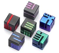 FONVGOGO Metal D6 Dice 6 Pcs, 6 Sided Die with Case Dice Set Great for DND Tabletop RPG D and D Dungeons and Dragons Dice Collectors(D6 Mixed Color)