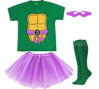 FONYFA Womens Costume T-Shirt, Donatello, Medium