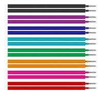 Fonyiunce 16 x Le-gmi Compatible Replacement Le-gmi Leads 0.7 mm Height 12.5 cm Gel Roller Refill, Heat Erasable for Gel Pens, Easy to Erase