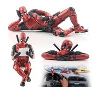 Fonyiunce Pack of 3 Deadpool Ornaments, Car Accessories for Ornaments, Funny Car Interior Decoration Accessories, Classic Anime Character Car Decoration, for Women & Men, Ornament Gift