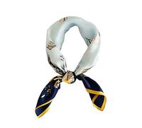 FONYVE 100% Mulberry Silk Scarf Lightweight Square Satin Small Silk Hair Scarf for Sleeping 21 x 21 Inches, S