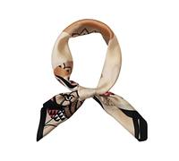 FONYVE Silk Feeling Scarf Medium Square Satin Head Scarf for Women 27.5 27.5 inches