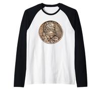 Foo Dog Coin Hobo Nickel t-Shirt Raglan Baseball Tee