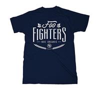 Foo Fighters 100% Organic Official Tee T-Shirt Mens Unisex (Large) Blue