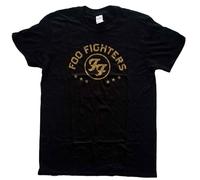 Foo Fighters Arched Stars Official Tee T-Shirt Mens Unisex (Medium) Black