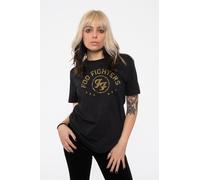 Foo Fighters Arched Star Men T-Shirt Black M, 100% Cotton, Regular