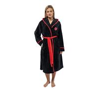 Foo Fighters Bathrobe FF Band Logo Official Black Super Soft Fleece Unisex L