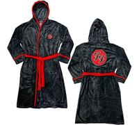 Foo Fighters Bathrobe FF Band Logo Official Black super soft fleece Unisex M