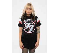 Foo Fighters Comet Tricolour Ringer T-Shirt in Black | Size: Medium Foo Fighters Black M