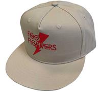 Foo Fighters FF Flash Logo Snapback Baseball Cap in Light Sand Foo Fighters Light Sand One Size