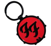 Foo Fighters FF Logo Drum Double Sided Keyring Keychain