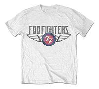 Foo Fighters Flash Wings Official Tee T-Shirt Mens Unisex (Medium) White