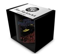 Foo Fighters (Flying Saucers Black Mug, 315ml / 11oz Ceramic Cup, Official Licensed Rock Band Merchandise, Premium UFO Design Mug for Fans & Collectors