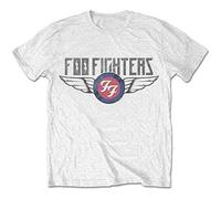 Foo Fighters FOOTS01MW02 T-Shirt, White, Medium