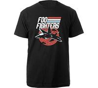 Foo Fighters Jets Official Tee T-Shirt Mens Unisex (Small) Black