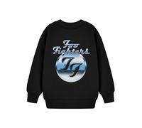 Foo Fighters Kids Long Sleeve Graphic Tee | Black Band Logo Classic Top | Unisex Crew Neck Music Shirt for Autumn-Winter | Casual Wear, Band Merchandise for Children