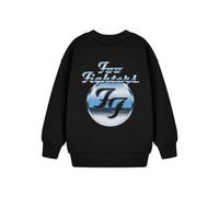 Foo Fighters Kids Sweatshirt (Unisex Kids Black) in Black | Size: 5-6 Years Foo Fighters Black 5-6 Years