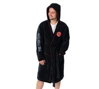 Foo Fighters Mens Black Logo Hooded Bathrobe - X-Large