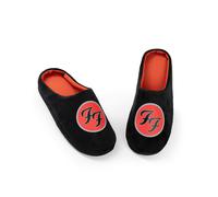 Foo Fighters Mens Black Logo Mule Slippers - 9-10 UK