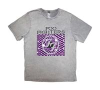 Foo Fighters Men's FF 4 Stone Wash T-Shirt in Grey | Size: Small Foo Fighters Grey S