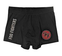 Foo Fighters Men's FF Band Logo Boxer Shorts in Black | Size: Medium Foo Fighters Black M